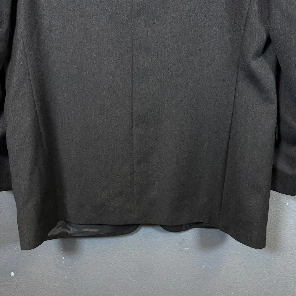 Zignone by Pavone 44 Long men’s gray suit with pants 36/32 wool 3 dots blazer